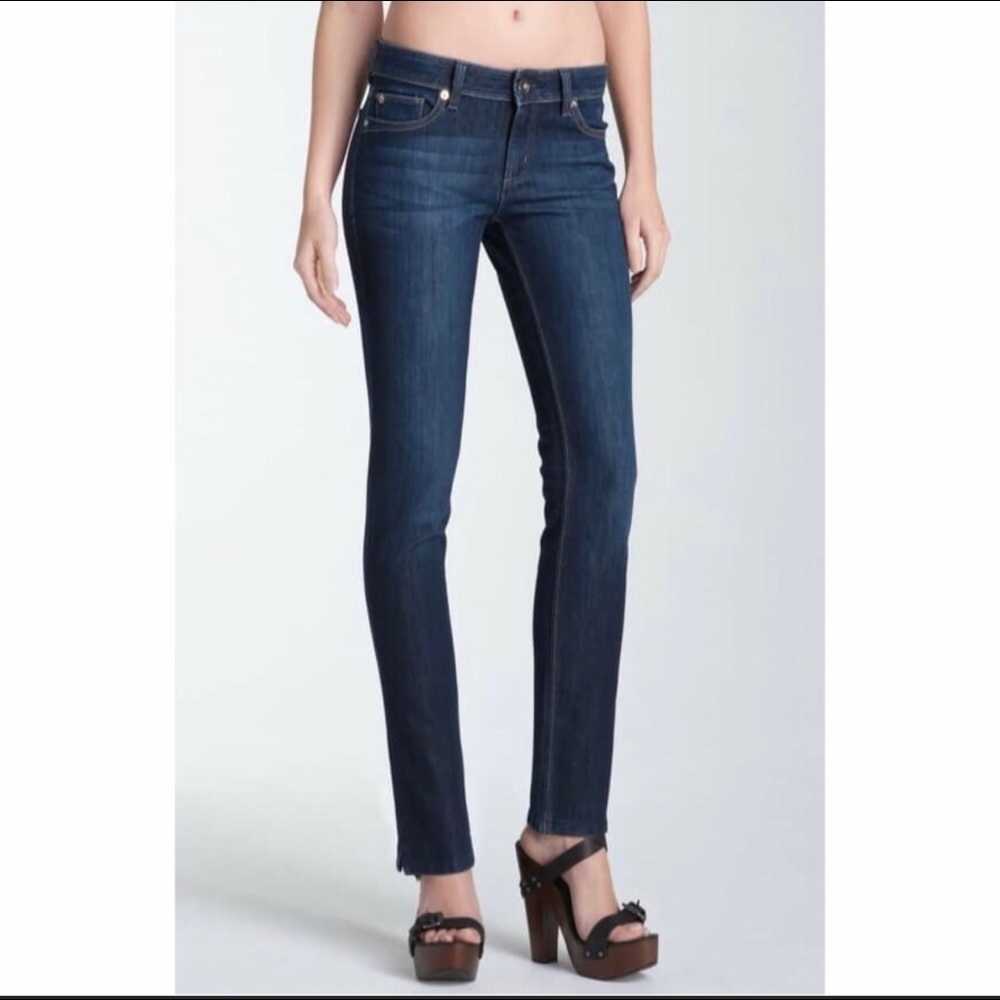 DL1961 Angel Mid-rise Skinny Ankle Jeans In Solo